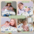 Hypoallergenic,Tummy (0-12Months) Nursing Pillow & Breastfeeding Pillow Ergonomic C-Shape for Breastfeeding & Bottle