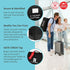 J.L. Childress Compact Travel Stroller Bag for Airplane - Fits Most Compact-Fold Single Baby Strollers, Compatible