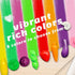 R&DLanci 8 Count, Toddler Crayons Non Toxic Washable Crayons for Toddlers, Unbreakable Easy-Grip Vegetable & Fruit
