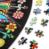 Bgraamiens Puzzle-Blooming Flowers - 1000 Pieces Creative Geometric Round Colorful Mandala