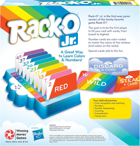 Winning Moves Games Rack-O Jr USA: Children's Edition of The Game of Rack-O for 2 to 4 Players, Ages 4+
