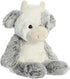 6.5 Inches Aurora Snuggly Sweet & Softer Cow Stuffed Animal - Comforting Companion - Imaginative Play - White