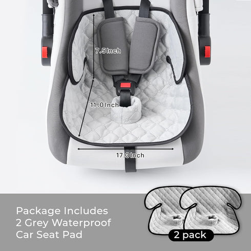 MOMSYLA 2 Pack Waterproof Piddle Pads Carseat Potty Training Car Seat Protector Waterproof Car Seat Liner Cover
