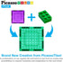 PicassoTiles Magnetic Brick Tiles STEM Building Block Set, Creative Magnetic Tiles Construction Toy Educational