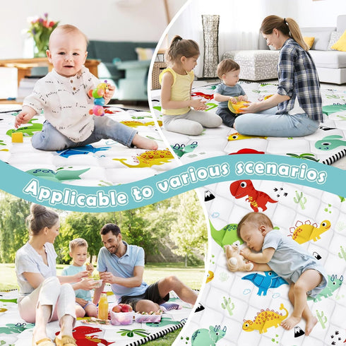 47x47 inch Palopalo Thicken Foam Baby Play Mat for Floor, Play Mat for Playpen, Soft Padding Playmats for Babies
