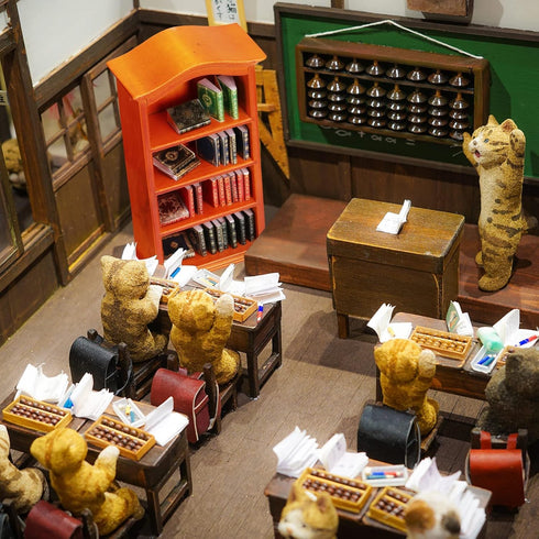 27 Pieces 1:12 Scale Miniatures Dollhouse Books with 1 Wooden Bookcase Dollhouse Furniture
