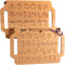 Hulats Learn to Write: Portable Wooden Alphabet Letter Tracing Sensory Pad Board