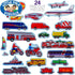 24 Set Little Folk Visuals Train, Trucks & Planes Precut Felt Pieces, Pieces