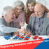Jumbo Wooden Tic Tac Toe Game - Dementia Activities for Alzheimer's Seniors - Engaging Table Decor for Elderly