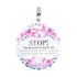 (Three Little Tots) No Touching baby Car Seat and Stroller TWO PACK- Baby Safety No Touching Car Seat Sign, Stroller Sign, Newborn Car Seat Tag- CPSIA Safety Tested (Flower/Woodlands)