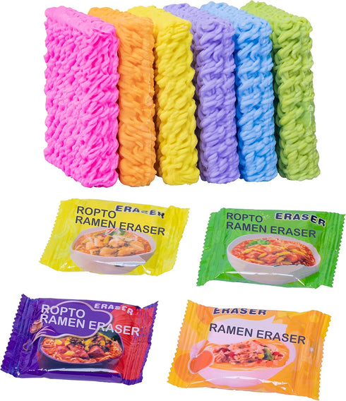 16 PCS Mini Food Erasers for Kids - Cute Spicy Ramen Noodles Erasers for Classroom Gifts