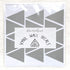 Tribal Triangles Wall Decals, Peel and Stick Vinyl Stickers for Kids, Baby Bedroom Nursery Decor (Grey)