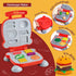 ZYYBQW 3 1 Sets 3-4-8, Playset in Color Dough for Kids Ages Dough Tools Accessories Kit, Ice Cream Noodle Hamburger