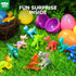 30 Packs TOY Life Filled Easter Eggs with Dinosaur, Easter Party Favors and Basket Stuffers Bulk for Kid, ,Plastic