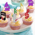 Rsstarxi 24 Pack Cupcake Toppers Glitter Microphone Musical Symbol Cupcake Picks Rock Music Concert Theme Birthday
