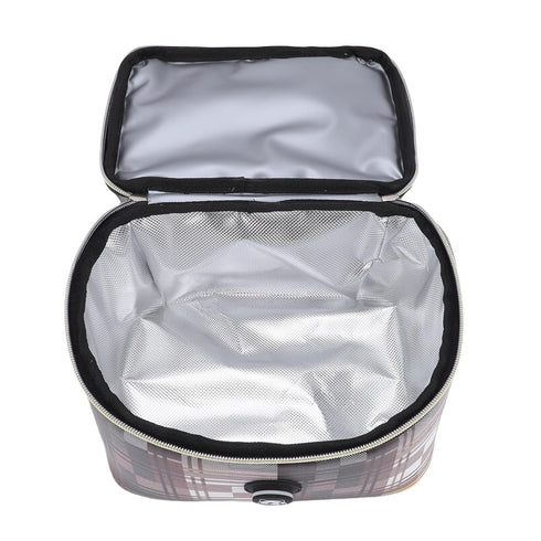 MOTOULAX Insulated Baby Bottle Bag Canvas USB Heated Breastmilk Storage Bottle Warmer Travel Bag with Shoulder Strap