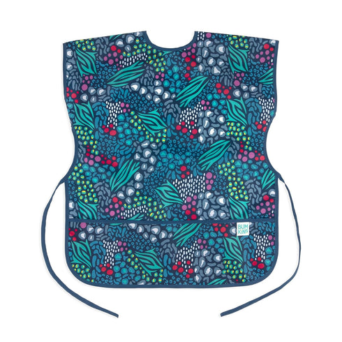 Bumkins Short Sleeve Smock, Toddler Reusable Waterproof Bib for Girls and Boys