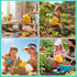 Set,6 Set FITNATE Green Kids Garden Tools PCS Gardening Tools for Kids Including Watering Can, Shovel, Rake, Fork