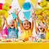 16 Pieces Mini Duck Foil Balloons with 2 Rolls Gold Ribbons for Farm Animal Birthday Baby Shower Party Decoration