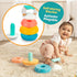 BEBE FUERTE Stack and Count Kettlebell Activity Toy by Robin Arzon - Bilingual Stacking Toys for Baby Workout Gifts