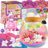 7july Unicorn Terrarium Crafts Kit for Kids-LED Night Light Up & Remote