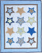 CribMATE Blue Star Nursery Crib Quilted Comforter 1 PC Baby Girl/Baby Boy Crib