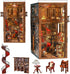 MiniCity Book Nook Kit, DIY Miniature House Dollhouse Kit for Adults and