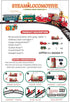 Set, Set Sets 3 4 5 6 7 8 BainGesk Train Christmas Train with Steam, Light and Sounds, Train for Under Christmas Tree