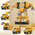 KESIYI 3 4 5 6 5-in-1 SetTransform 5+ Toys for Year Old Boys Detachable Construction Vehicles Robot Kids Toys Cars Easy