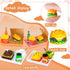 Miniature Tea Dollhouse Kitchen Accessories Set, Mini Food for Dollhouse Snacks, 22 Pieces Pretend Play Food Toys