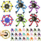 YIZER Easter Basket Stuffers Transformable Fidget Spinners,30PCS Funny Sensory Fidget Toys Deformable Chain