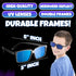 Spy Glasses for Kids in Bulk (Pack of 3), Rear View Sunglasses for Fun Party Favors, Spy Gear Gift