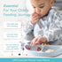 6 Bumkins Toddler and Baby Suction Plate, Divided Grip Dish for Babies and Kids, Baby Led Weaning, Feeding Supplies