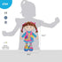 June Garden 15.5" Dressy Friends Belle, Educational Stuffed Plush Doll for Kids and Toddlers 2 Years and Up, Montessori