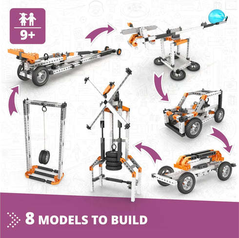 Engino Stem Toys for Kids 9+, Educational Toys on Newton's Laws, Kinetic & Potential Energy, Construction Gift