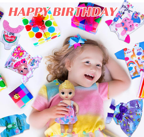 7 Sets of Baby Doll Clothes Outfit for 10 Inch and 12 Inch Alive Baby Dolls
