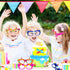 Hooqict 9 Pcs DIY Building Blocks Glasses, Creative Building Block Party Supplies for Kids Birthday Party Favors