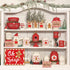 Hot Cocoa Bar Decoration Kit, Gingerbread Man Theme Hot Cocoa Bar Banner Christmas Hot Chocolate Bar Supplies Sign