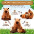 Hollowfly 5 Mommy 4 Pcs Capybara Stuffed Animals Capybara Plush Gift for Stuffed Kids with Cute Babies Inside Soft