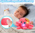 JoyyiKinddy 2-6 Tummy Musical Octopus Baby Toy - Crawling & Rotating Octopus Toy with Recording, Light-Up Voice