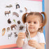 19 Fridge Magnets for Toddlers, Zoo Photo Kids Magnets for Refrigerator, Animal Magnets