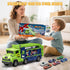 3, 4, 5, 6, 7, 8 2 6 Truck Car Toys for Years Old Kids, Carrier Truck Race Track Toys, Foldable Transport Car Toys