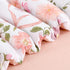 Set 4 Set TANOFAR Floral Toddler Bedding for Girls, Pieces Soft Microfiber Crib Bed Including Reversible Comforter