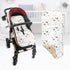 Baby Stroller Cushion, Infant Car Seat Insert, Reversible Universal Soft Newborn Stroller Mat, 100% Cotton Cover