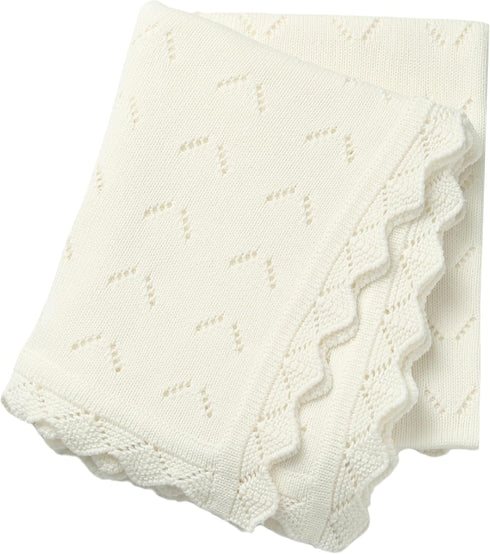 Baby Blanket 100% Cotton Knit Swaddle Soft Newborn Receiving Blanket Cozy for