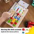 LiKee No-Lose-Parts Wooden Color Matching Slide Puzzle for 3+ Years Old, Montessori Learning Toys for Kids