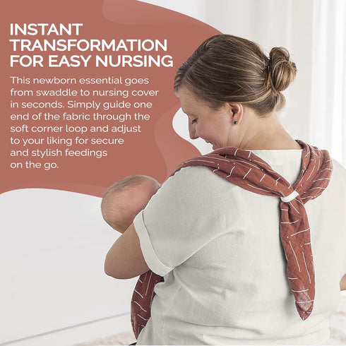 Tummy 47 47 Itzy Ritzy Breastfeeding Boss Multi-Use Cover A Nursing Cover, Swaddle, Car Seat Wrap, Time Mat & Burp