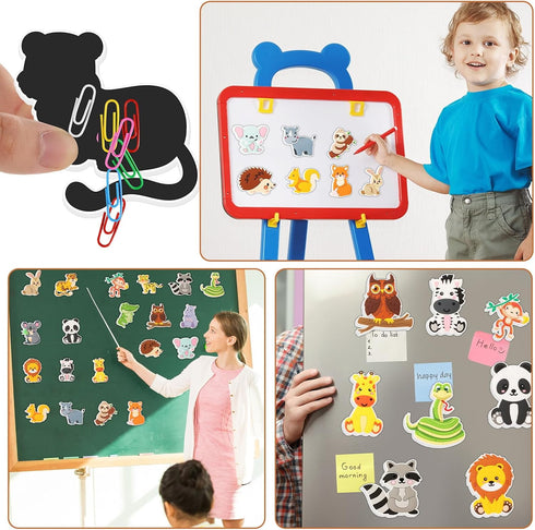 20PCS Rubber Fridge Magnets for Kids, Animals Refrigerator Magnets, Educational Magnetic Children Gift Learning Toy,