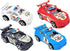 Colorful Mini Police Toy Cars (12 Pack) (3") in Blue, Red, Black, and White, Plastic Winding Pull Back Racers