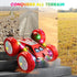 360 2.4 8-12 3+ WayEee Remote Control Car, Flips RC Stunt Car with LED Lights Strips, Type-C Charge Modular Battery